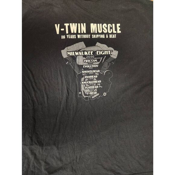 Harley-Davidson Mens black 3x tshirt with Harley-Davidson logo on the front - Picture 4 of 5